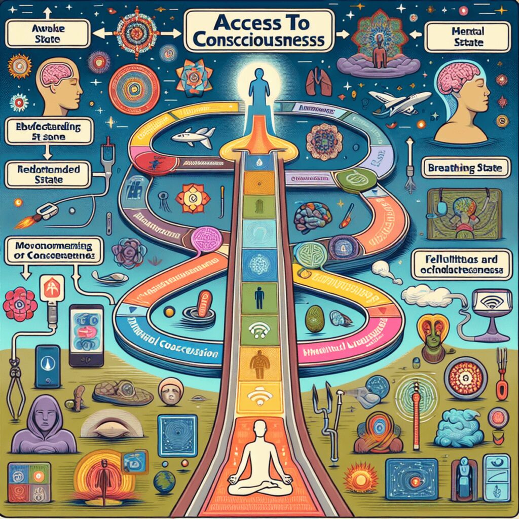 Accès à la conscience : techniques avancées pour libérer le potentiel intérieur Représentation artistique numérique d'une tête humaine avec des engrenages et des ampoules, symbolisant le concept d'accès à la conscience.