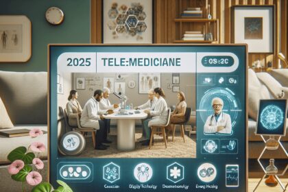 Une représentation artistique numérique d'un dispositif médical futuriste, symbolisant l'innovation dans le domaine de la guérison énergétique.