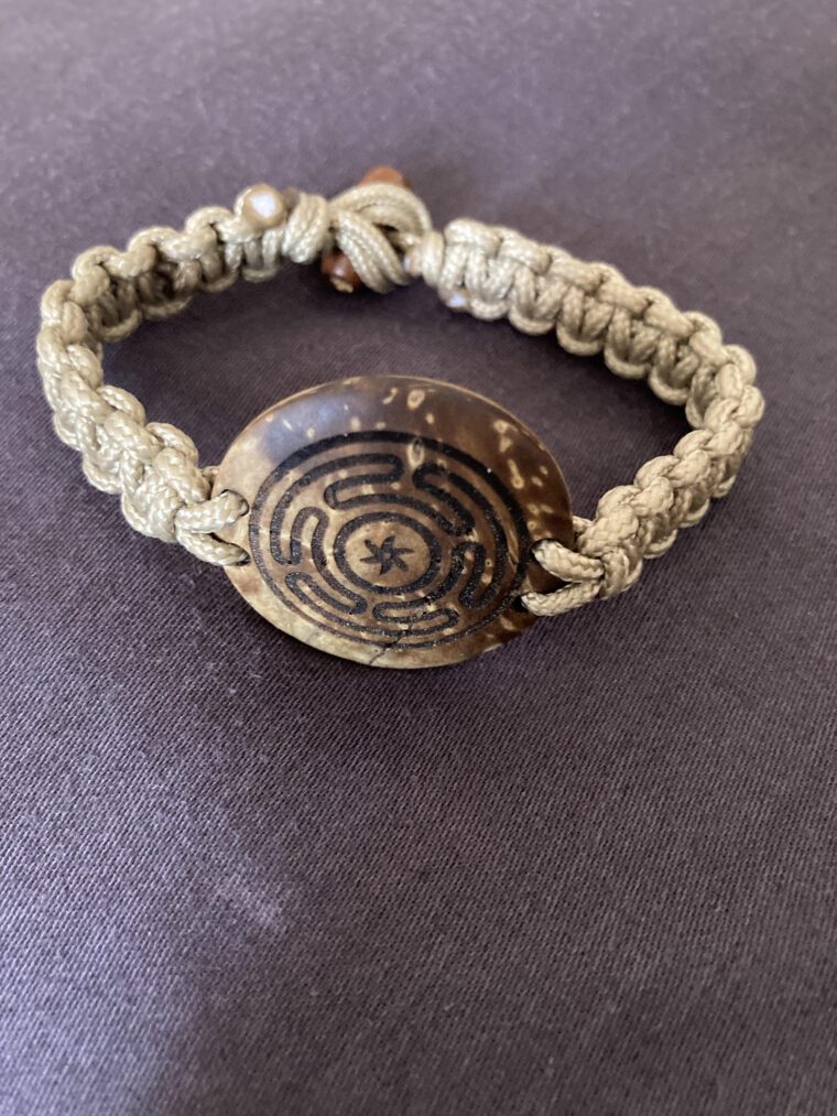 Bracelet de protection énergétique avec fermoir perle bois – Image 8