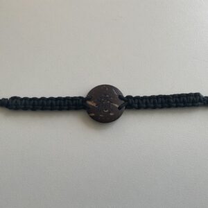 Bracelet de protection énergétique avec fermoir perle bois