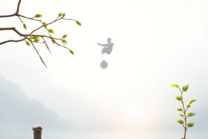Un cadre tranquille comprenant des aiguilles d'acupuncture, des remèdes à base de plantes et des plantes apaisantes, incarnant la médecine traditio...