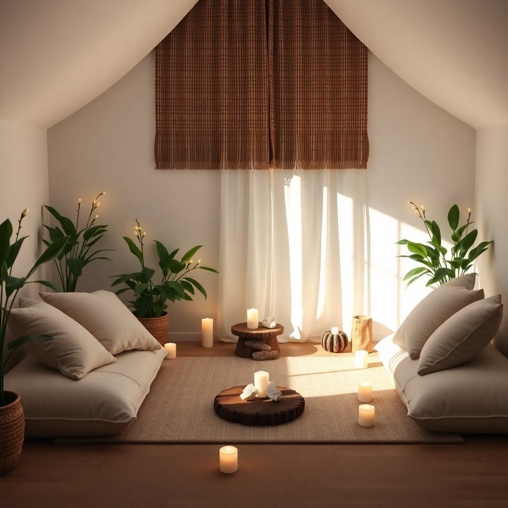 Préparer un espace sacré chez soi pour la relaxation profonde et la guérison énergétique