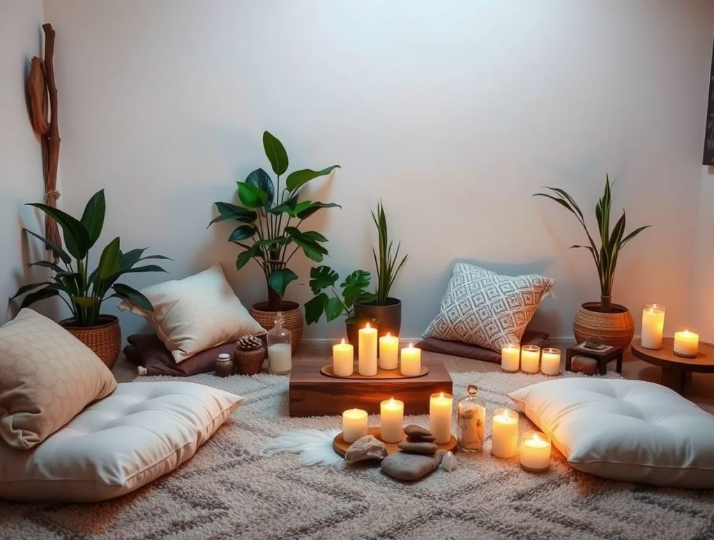 Préparer un espace sacré chez soi pour la relaxation profonde et la guérison énergétique