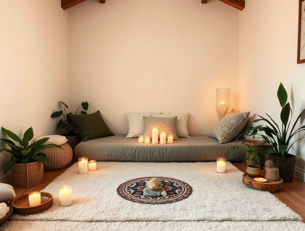 Préparer un espace sacré chez soi pour la relaxation profonde et la guérison énergétique
