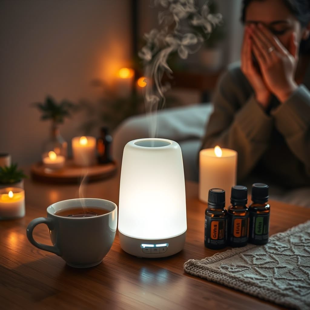 Créer un rituel du soir apaisant avec tisanes, huiles essentielles et auto-massages relaxants
