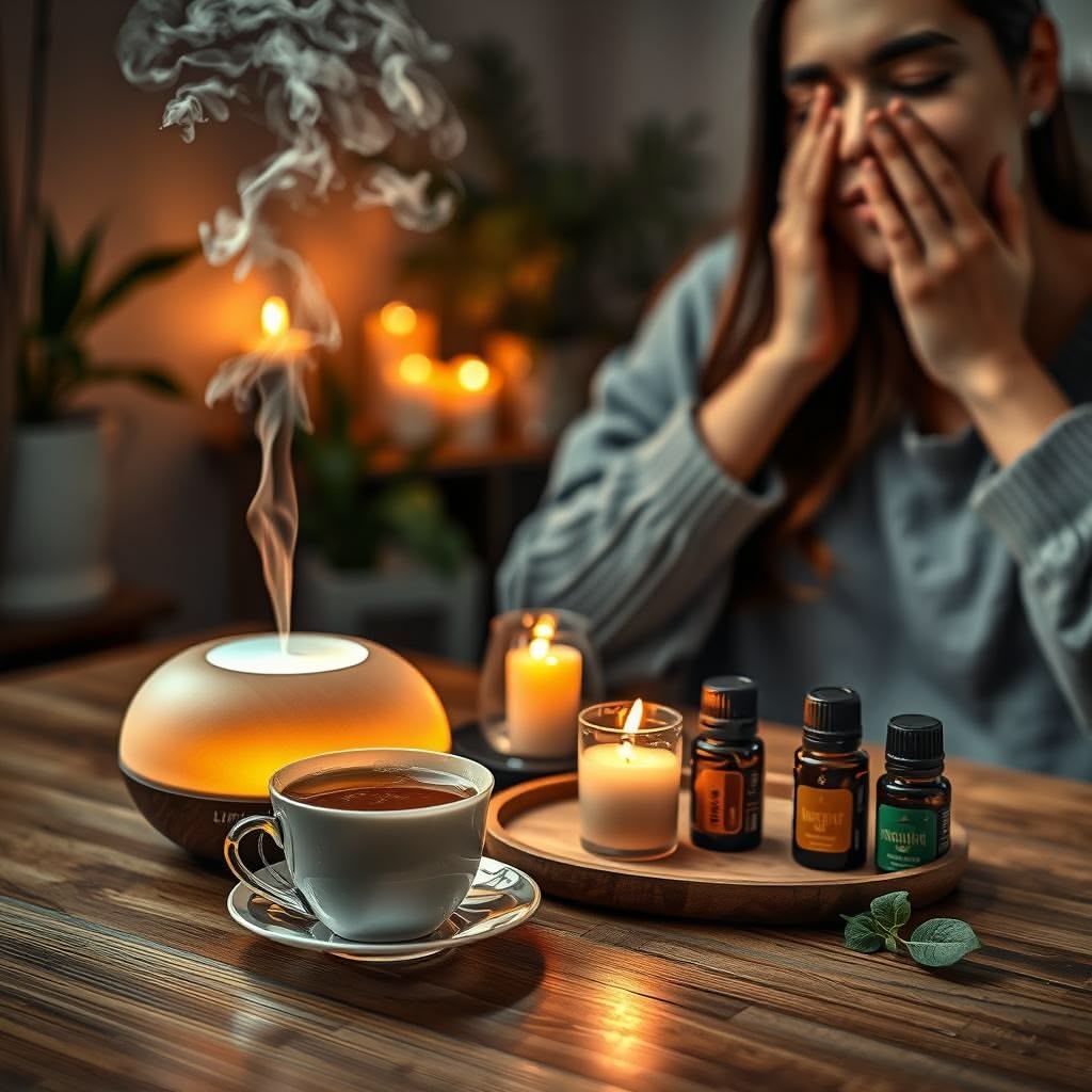 Créer un rituel du soir apaisant avec tisanes, huiles essentielles et auto-massages relaxants