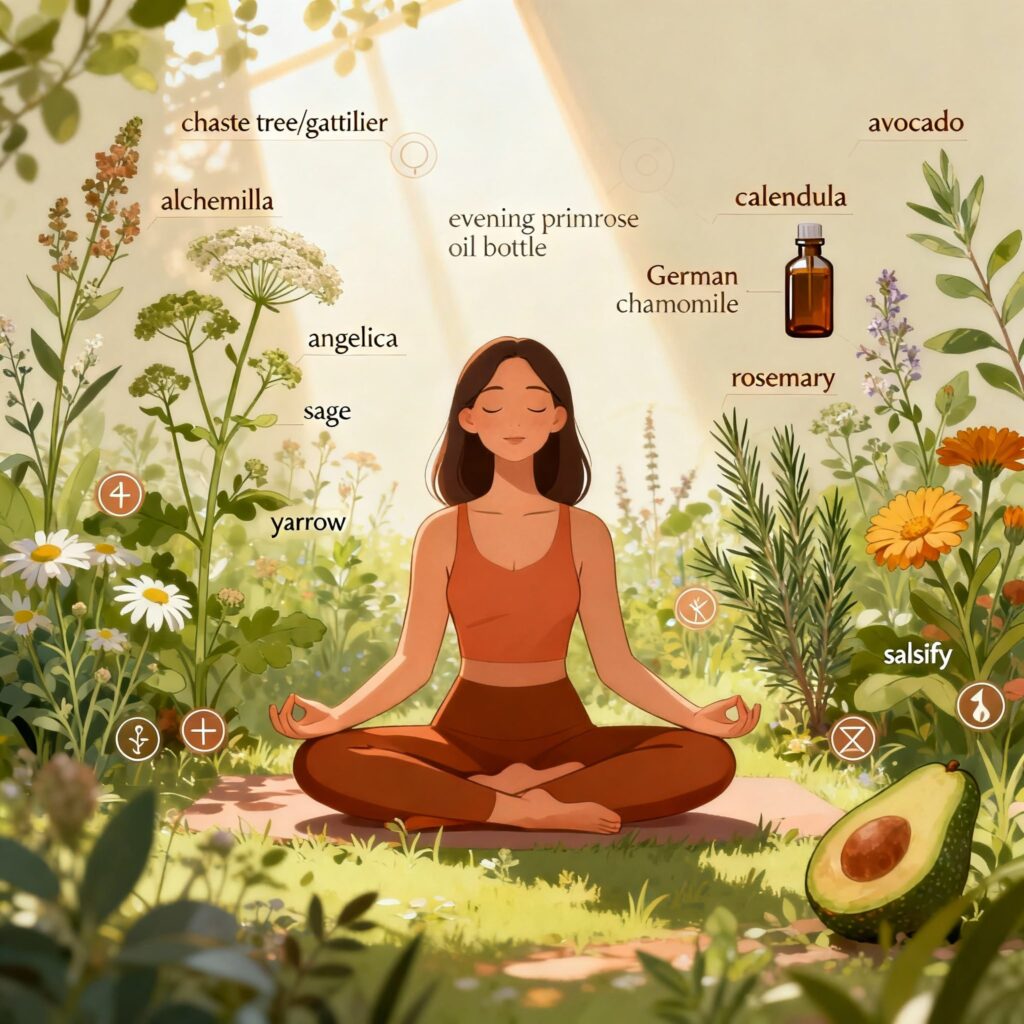 Comment harmoniser ses cycles féminins grâce aux plantes médicinales