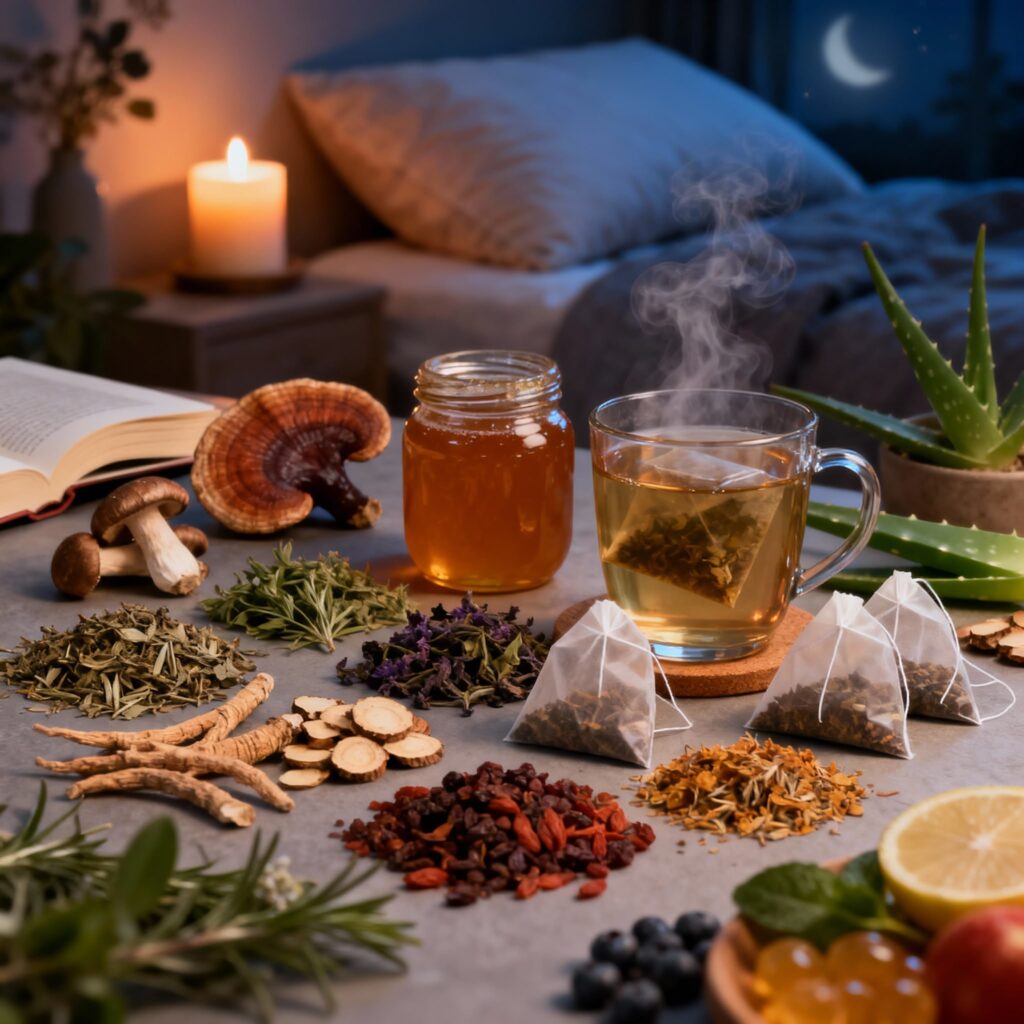 Soutenir le sommeil profond avec les plantes adaptogènes : recettes innovantes à tester Soutenir le sommeil profond avec les plantes adaptogènes : recettes innovantes à tester