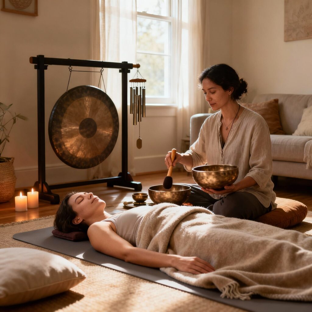 L’art de la relaxation profonde par les bains sonores à domicile