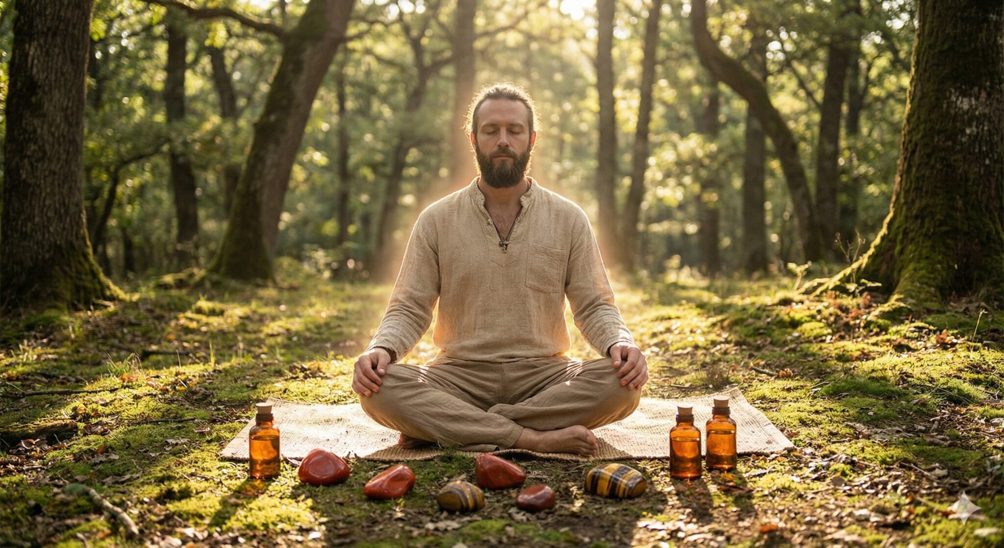Énergie masculine sacrée : rituels naturels pour renforcer confiance et ancrage intérieur