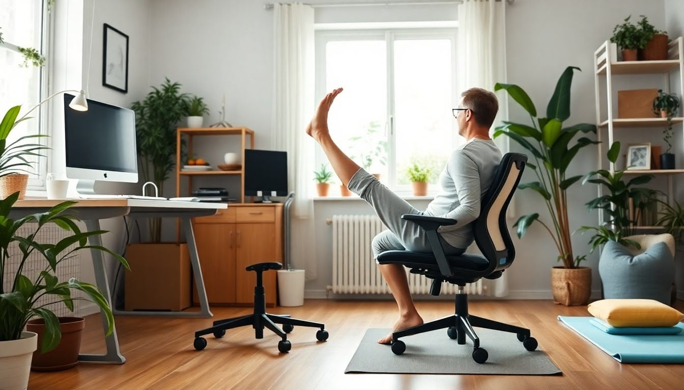Pratiquer le yoga énergétique sur chaise : solutions accessibles en télétravail prolongé